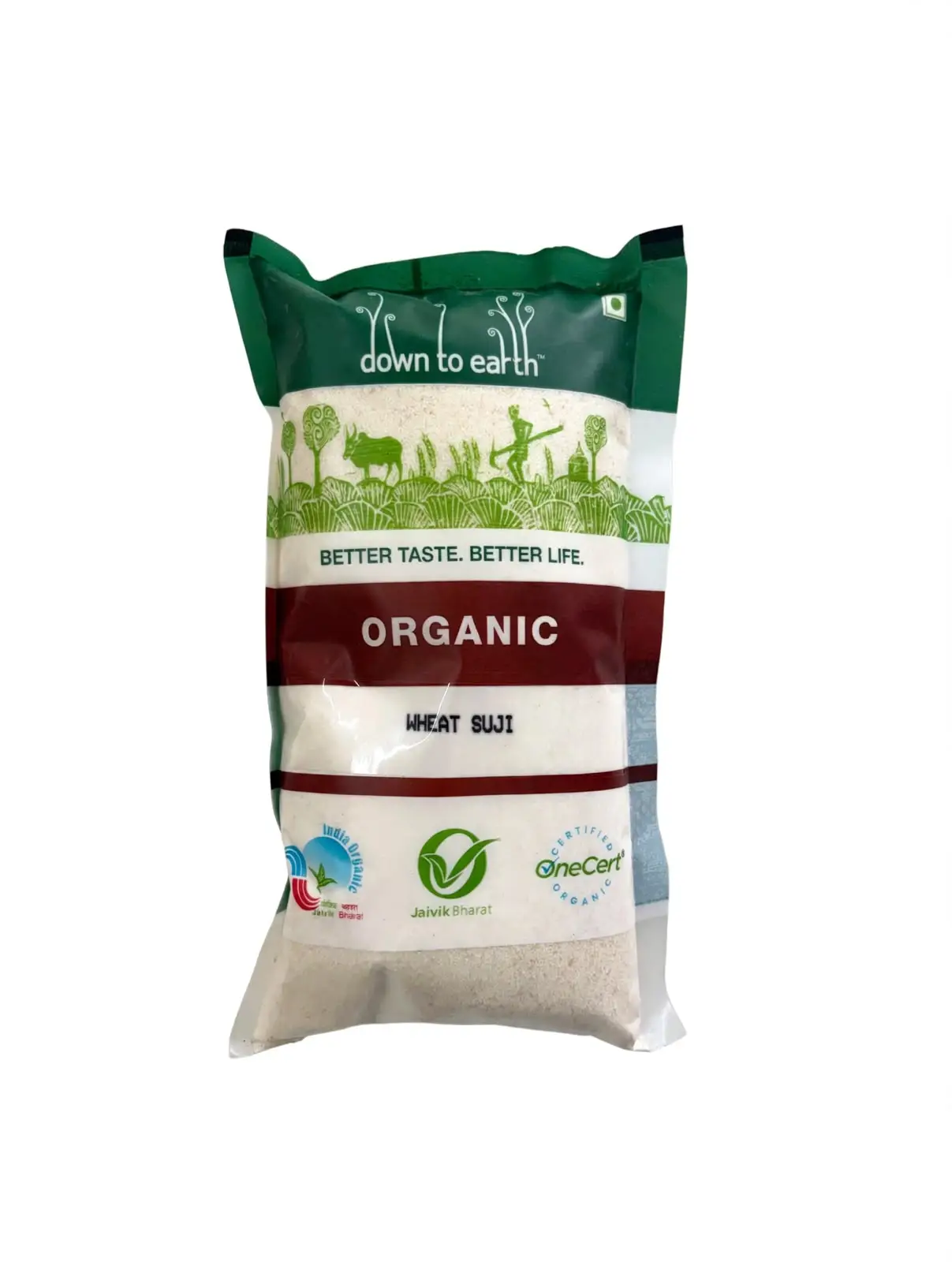 Down To Earth Organic Wheat Suji