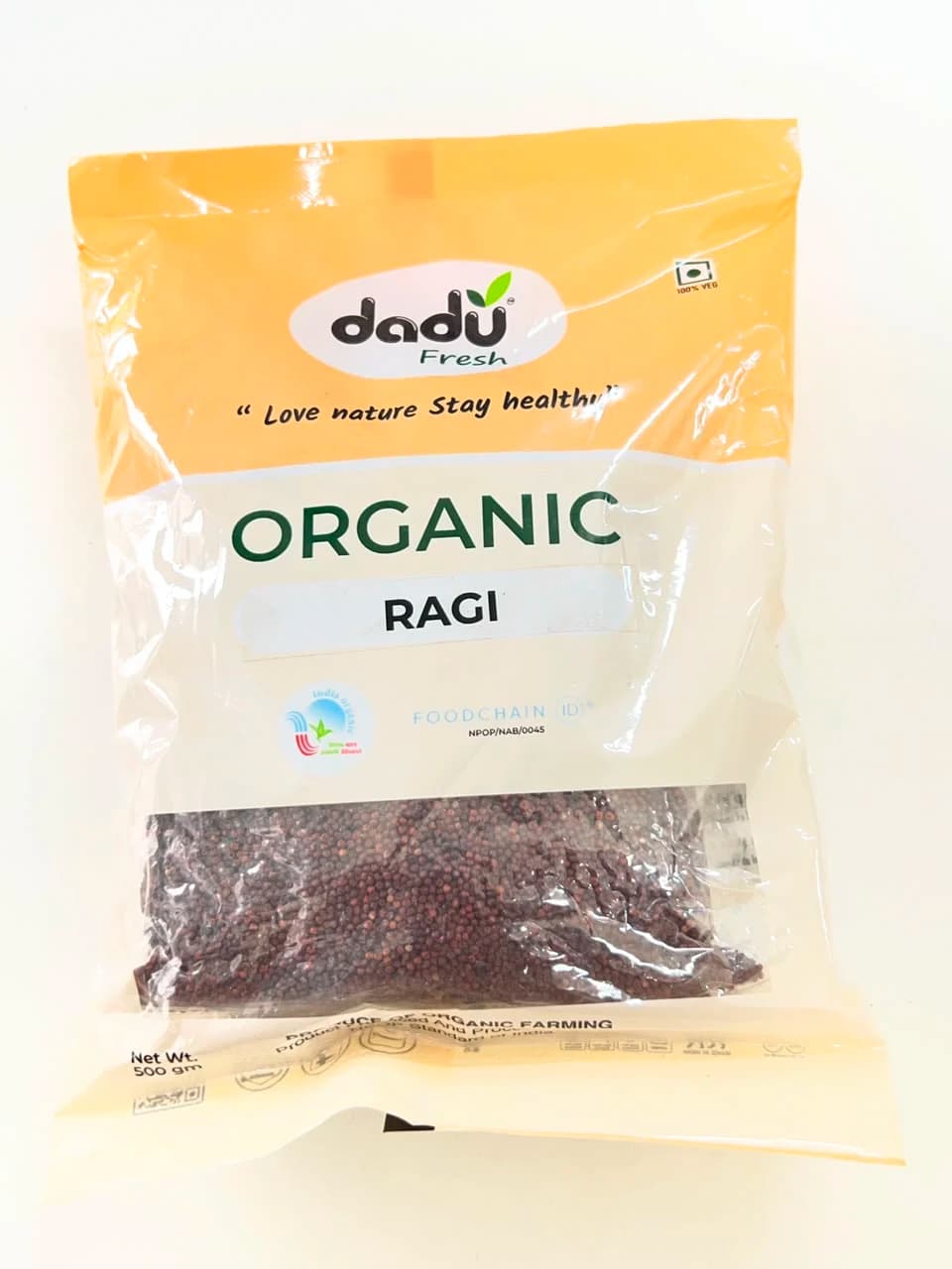 Organic Ragi Whole view 1
