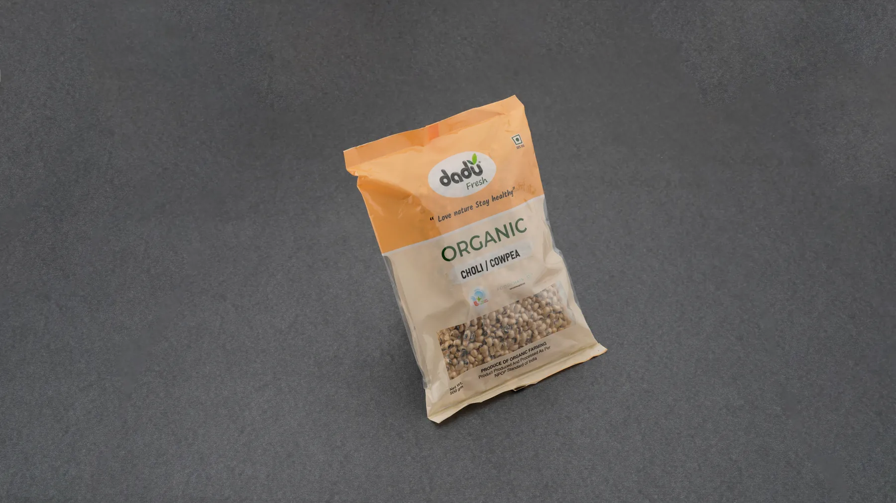 100% Organic Choli / Cowpea 1kg front pack