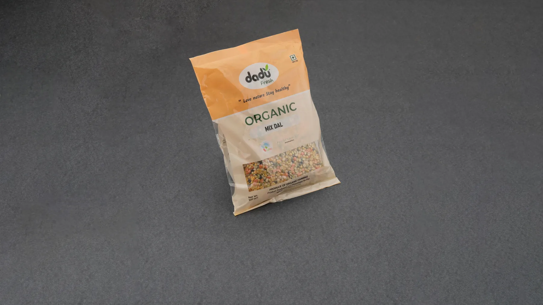 100% Organic Mix Dal 1kg front pack